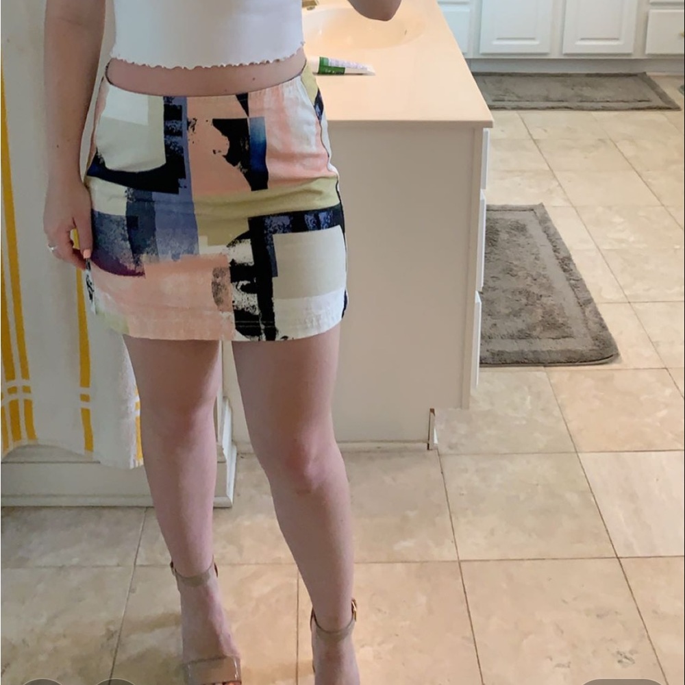 Urban Outfitters BD Abstract Print Skirt